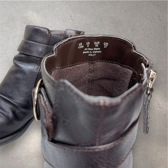 Dr Scholls Jolly Wedge Ankle Leather Zip Boots Booties - Picture 10 of 10